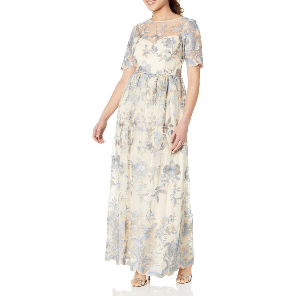 Adrianna Papell embroidered gown